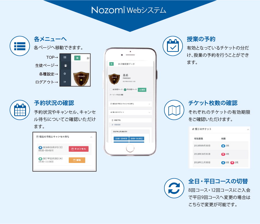 nozomiwebアプリ